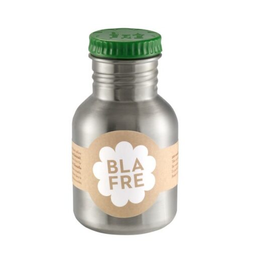 Steel bottle 300 ml Dark Green, Blafre, legergroen -wonderzolder.nl