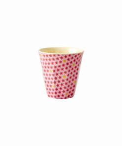 Melamine cup roze ster, RICE, rainbow small RICE, Roze bekers melamine -wonderzolder.nl