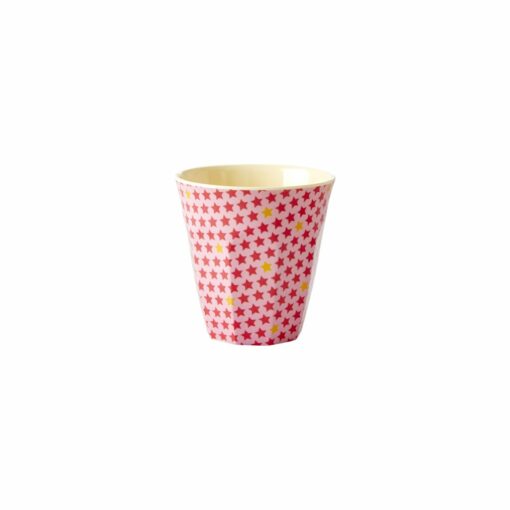Melamine cup roze ster, RICE, rainbow small RICE, Roze bekers melamine -wonderzolder.nl
