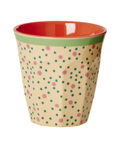 Melamine cup Dots, beker stippen Rice -wonderzolder.nl