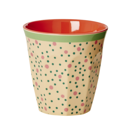 Melamine cup Dots, beker stippen Rice -wonderzolder.nl