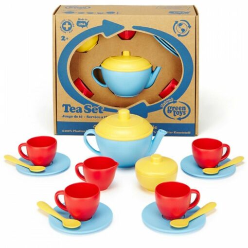 Theeservies blauw Green Toys -wonderzolder.nl