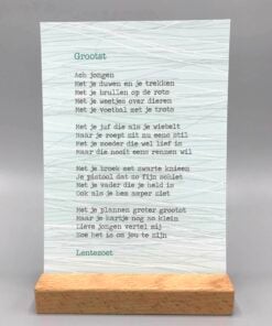 Grootst, gedicht, lentezoet, kaart, wonderzolder.nl