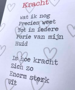 kracht gedicht, lentezoet, gedicht, kaart, wonderzolder.nl