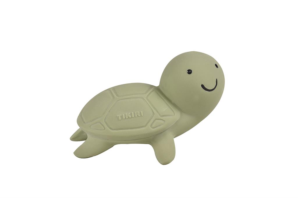 Schildpad van Tikiri, mijn eerste zeediertjes, natuurrubber Dino Baby Natuurrubber