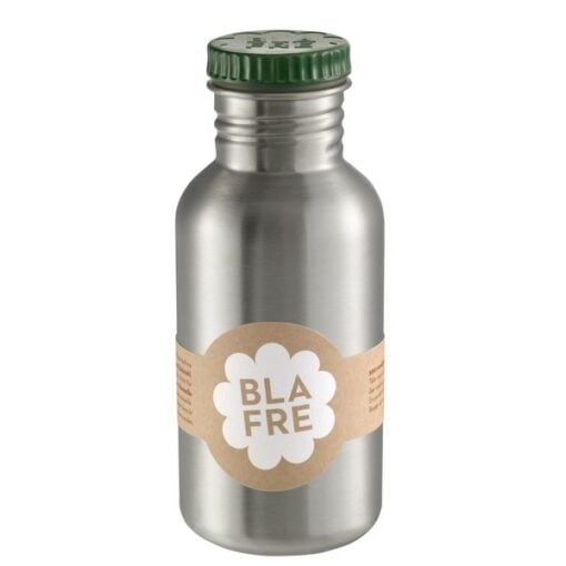 Steel bottle 500 ml Dark Green, Blafre, RVS Fles, wonderzolder.nl