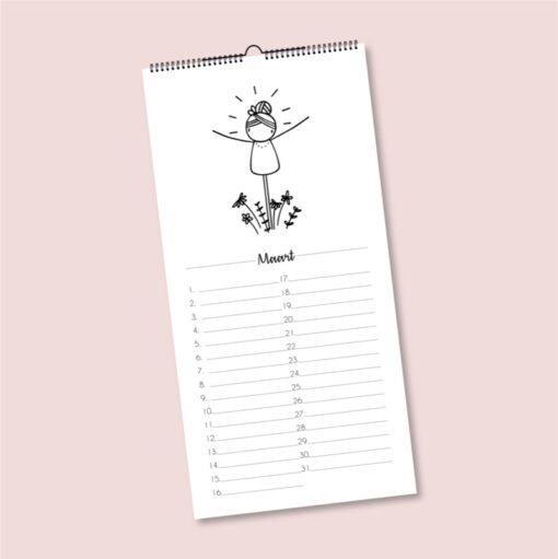 Verjaardagskalender, Irmadammekes, feest, feestkalender, wonderzolder.nl