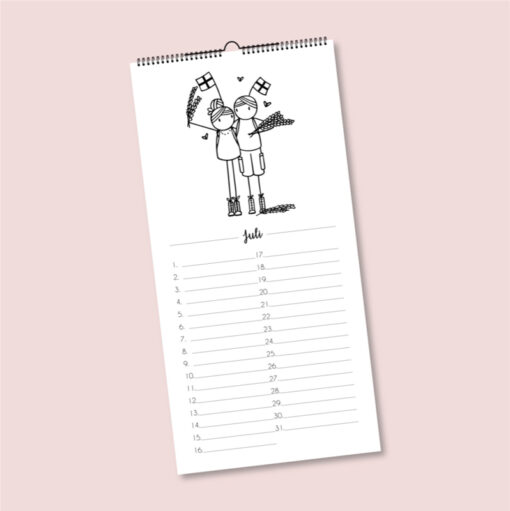 Verjaardagskalender, Irmadammekes, feest, feestkalender, wonderzolder.nl