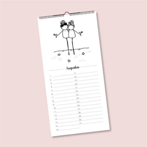 Verjaardagskalender, Irmadammekes, feest, feestkalender, wonderzolder.nl