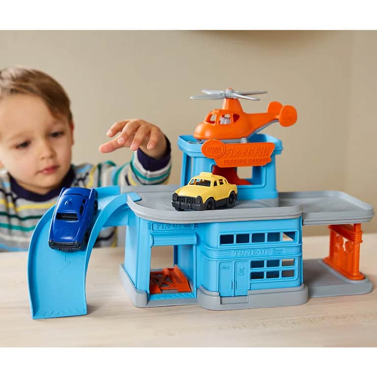 Green Toys autogarage, (h)eerlijk spelen De Wonderzolder