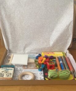 thuisonderwijs box medium, cadeautje, thuis spelen en leren, wonderzolder.nl