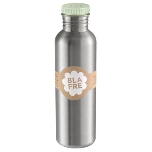 Steel bottle 750 ml light green, blafre, RVS Fles, wonderzolder.nl