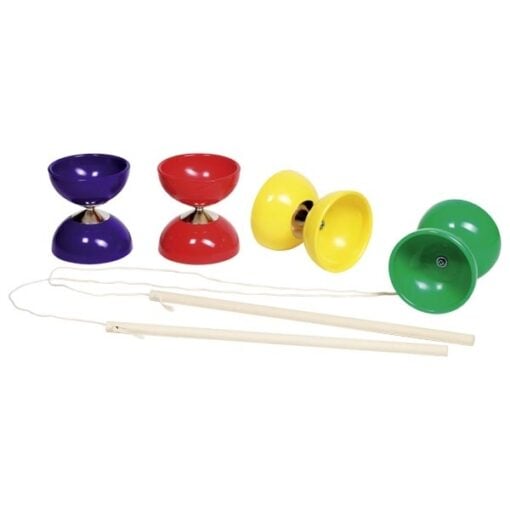 Diabolo, gekleurde diabolo, goki, buitenspeelgoed, wonderzolder.nl