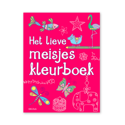 het lieve meisjes kleurboek, kleuren en knutselen, meisjes kleurplaten, deltas, wonderzolder.nl