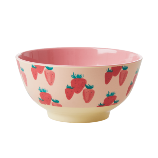 bowl medium strawberry rice wonderzolder