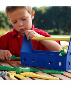 Toolbox blauw, Green Toys, gereedschapskist, green toys gereedschap, wonderzolder.nl