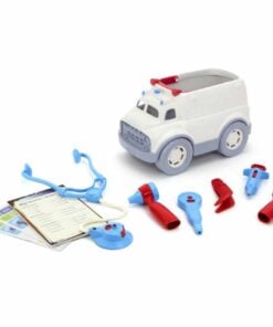 Ambulance met doktersset, Green Toys speelgoed, doktertje spelen, wonderzolder.nl