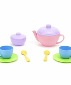 theeservies 2 persoons roze, thee voor 2, Green Toys speelgoed, Duurzaam, wonderzolder.nl