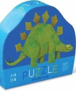 mini puzzel dinosaurus, crocodile creek, stegosaurus puzzel, eerste puzzel, wonderzolder.nl