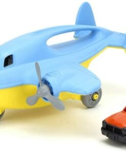 Vliegtuig met auto Green Toys, Green Toys speelgoed, Cargo blue airplane, Cargo blue, wonderzolder.nl