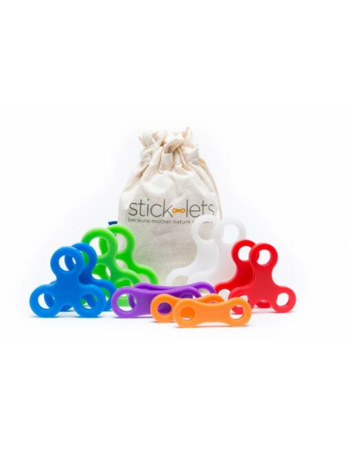 Stick-Lets set van 12 stuks, Sticklets, bouwen, hutten bouwen, wonderzolder.nl