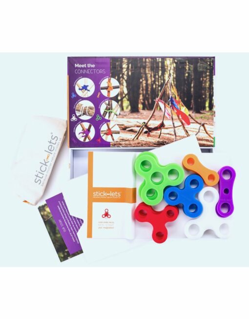 Stick-lets 18 stuks, mega fort kit, hutten bouwen, sticklets, wonderzolder.nl