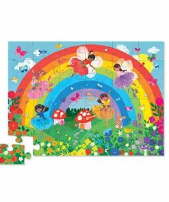 Puzzel regenboog groot, crocodile creek, shaped puzzle, Over the Rainbow, wonderzolder.nl