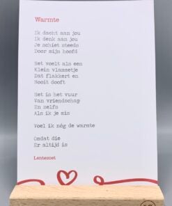 gedicht warmte, gedicht over vriendschap, lentezoet, wonderzolder.nl