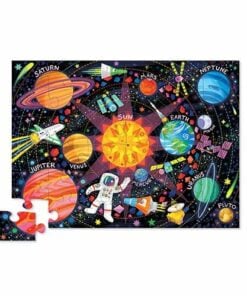 puzzel astronaut, space explore, crocodile creek, shape puzzle, wonderzolder.nl