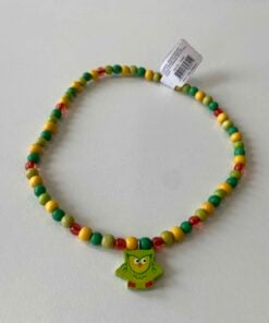 houten kralen ketting uiltjes, owl, groene uil, kinder ketting, bigjigs, wonderzolder.nl