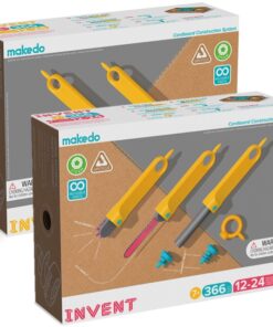 invent set makedo, schoolset makedo, bouwen met karton, wonderzolder.nl