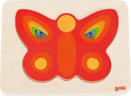 puzzel vlinder laagjes, laagjes puzzel, butterfly puzzle, goki, wonderzolder.nl