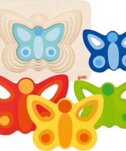 puzzel vlinder laagjes, laagjes puzzel, butterfly puzzle, goki, wonderzolder.nl