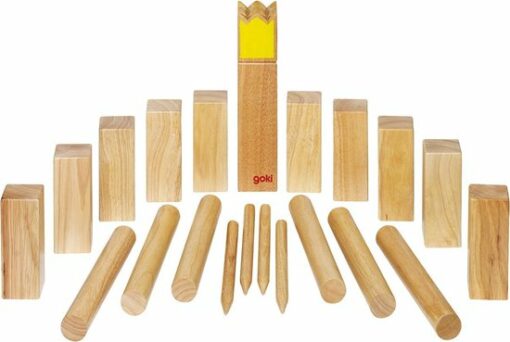 Kubb spel, vinnig spel, koningen, Goki, wonderzolder.nl