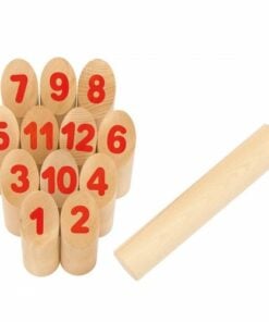 Mölkky spel, Mölky spel, number kubb, goki, houten kubb, wonderzolder.nl