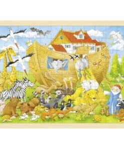 XXL puzzel ark van Noach, boot, dieren, Goki, Puzzelen, wonderzolder.nl