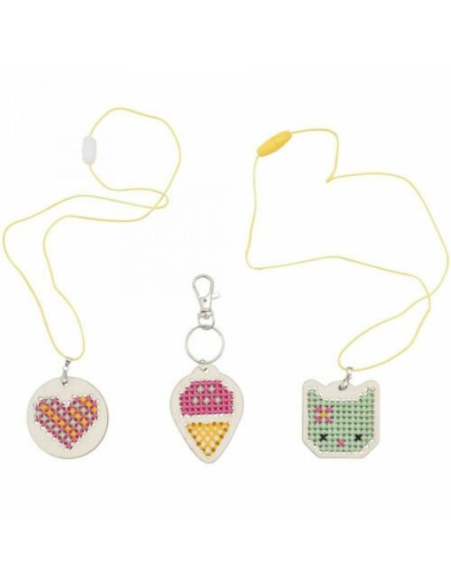 charm kit kruissteek, creatief, knutselen, sieraden maken, Tiger Tribe, wonderzolder.nl