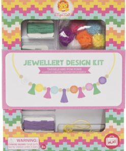 Jewellery Kit Pompons & Kwastjes, Tiger Tribe, DIY, Knutselset, wonderzolder.nl