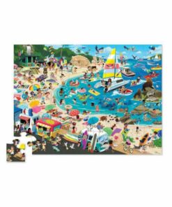 Day at the beach, puzzel, puzzle, crocodile creek, strand, FSC, wonderzolder.nl