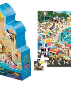 Day at the beach, puzzel, puzzle, crocodile creek, strand, FSC, wonderzolder.nl