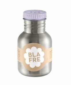 steel bottle 300 ml Lila, lavender, RVS fles, Blafre, Schoolbeker, wonderzolder.nl