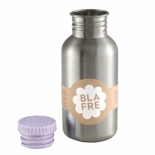 Drinkfles RVS Lila, Drinkfles 500 ml lila, Lavender, Blafre, RVS, Wonderzolder.nl