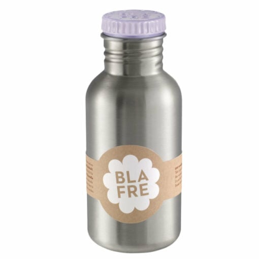 Drinkfles RVS Lila, Drinkfles 500 ml lila, Lavender, Blafre, RVS, Wonderzolder.nl