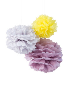 Pom set Sunshine, small set, pompon, vloeipapier bollen, engel., wonderzolder.nl