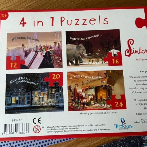 Sinterklaas puzzel, Lemniscaat, Marijke ten Cate, Mark Janssen, Sinterklaasliedjes, wonderzolder.nl