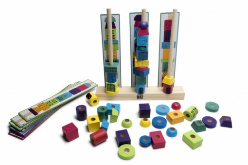 stapeltoren spel, Stapeltorens, ruimtelijk inzicht, BS Toys, wonderzolder.nl