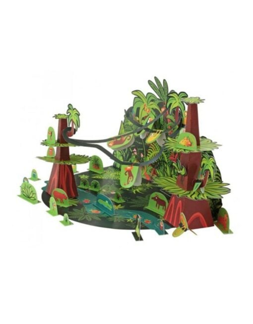 tropical forest, paper toys, pukaca, papier, knutselen, tropisch regenwoud, wonderzolder.nl