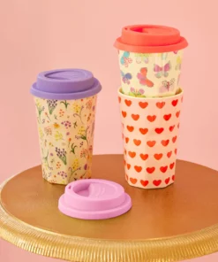 RICE siliconen deksel, soft pink, coral, lavender, deksel, melamine cup, RICE, wonderzolder.nl