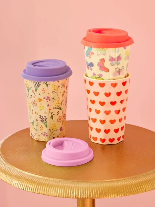 RICE siliconen deksel, soft pink, coral, lavender, deksel, melamine cup, RICE, wonderzolder.nl