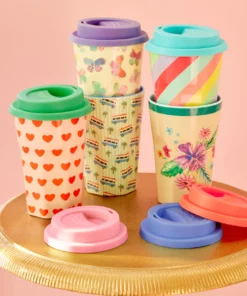 RICE siliconen deksel, soft pink, coral, lavender, deksel, melamine cup, RICE, wonderzolder.nl